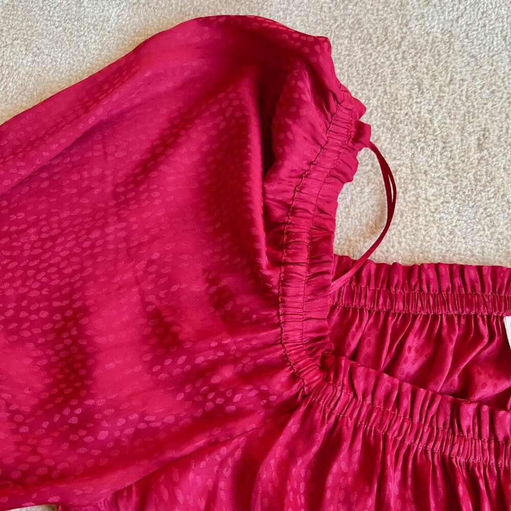 SOLD! NWT - Melrose & Market Women's Red Long Sleeve Peplum Top - Size XL - Picture 6 of 12